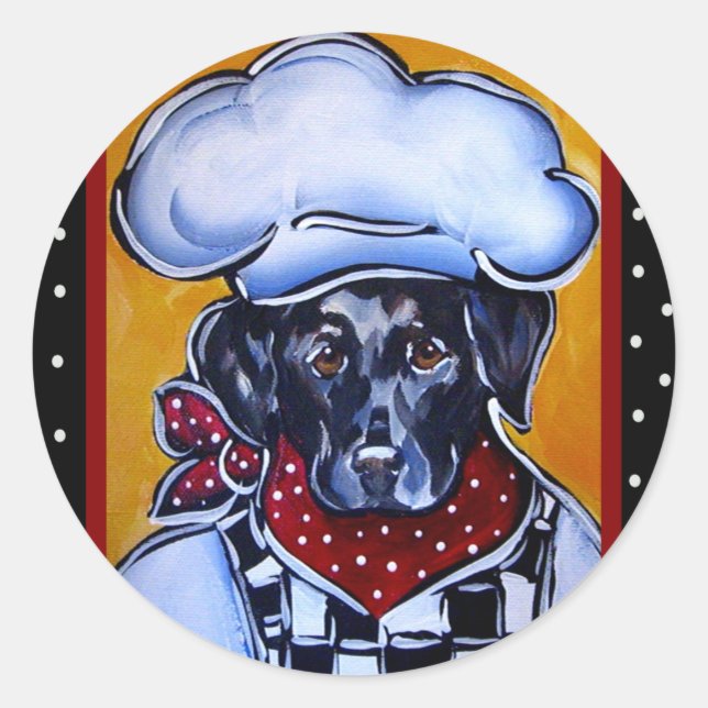 Adesivo Chef Black Lab (Frente)