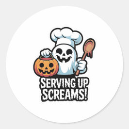 Adesivo Chef Boo – Spooky Cute Halloween Ghost Spoon
