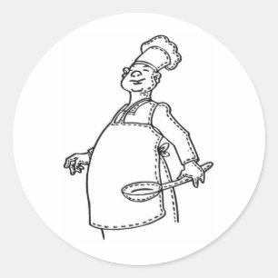 Adesivo Chef Com Escada