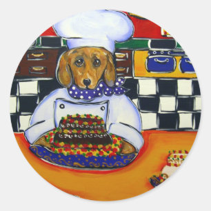 Adesivo Chef Dachshund