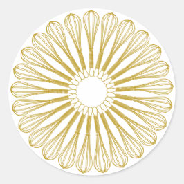 Adesivo Chef de cozinha de panificação Whisk