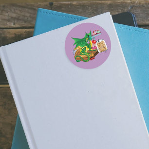 Adesivo Chef de pastelaria do Dragão Verde