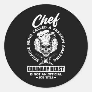 Adesivo Chef Engraçado Cookin Cookin de Chef Culinário