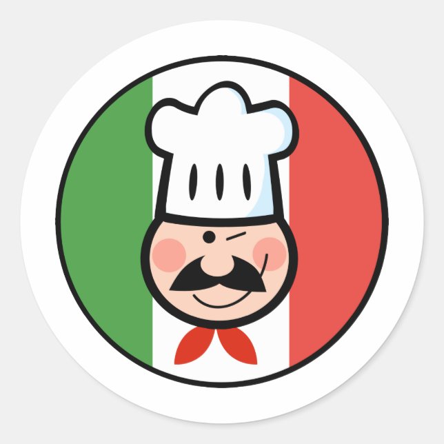 Adesivo Chef Italiano (Frente)