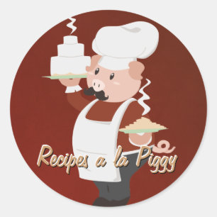 Adesivo Chef Piggy Stickers