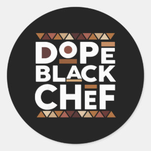 Adesivo Chef Preto Droga História Negra Melanina Chef Pret