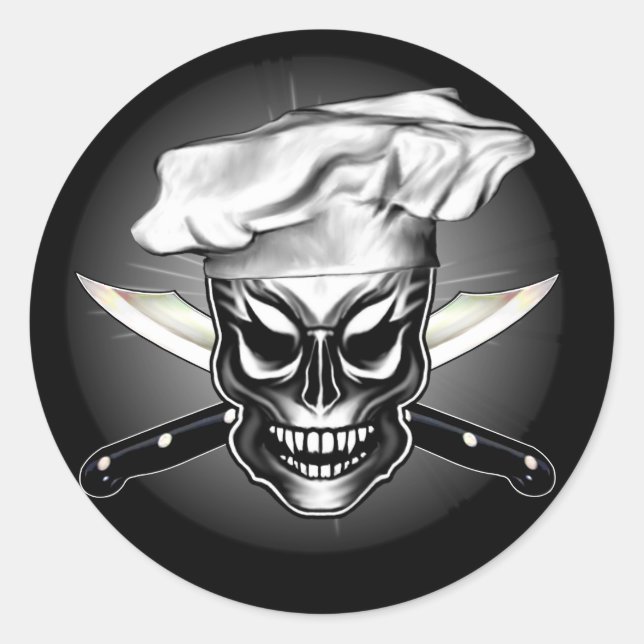 Adesivo Chef Skull 1 (Frente)
