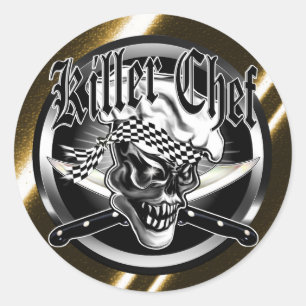 Adesivo Chef Skull 5