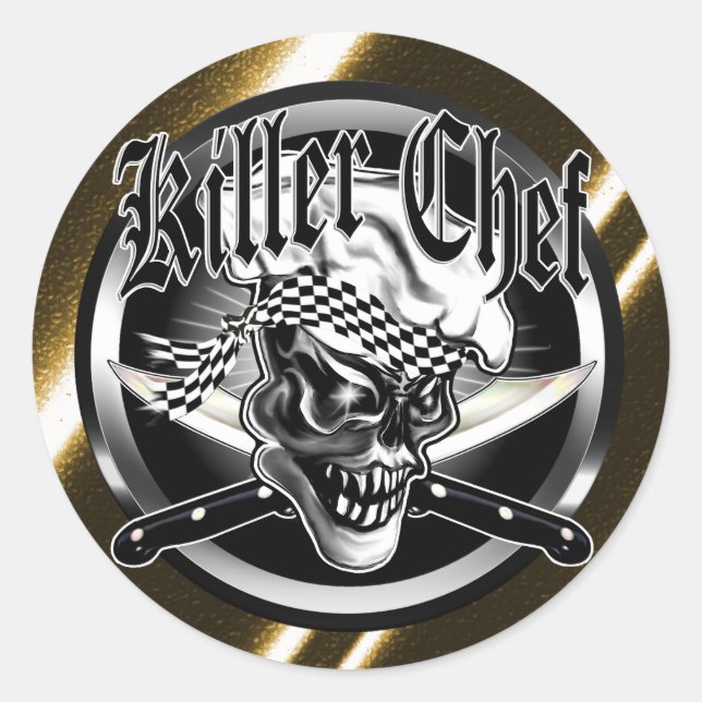 Adesivo Chef Skull 5 (Frente)