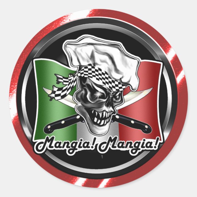 Adesivo Chef Skull 5 (Frente)