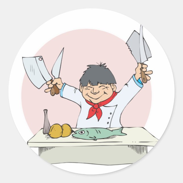 Adesivo chef sushi (Frente)