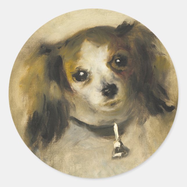 Adesivo Chefe de cão, Auguste Renoir Art (Frente)