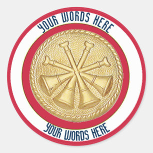 Adesivo Chefe de Fogo Adjunto 4 Vinheta Personalizada