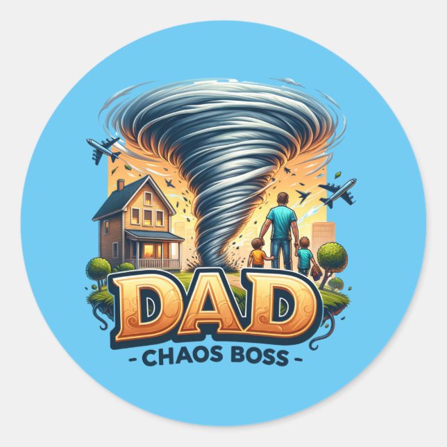 Adesivo Chefe do Pai dia de os pais (Frente)