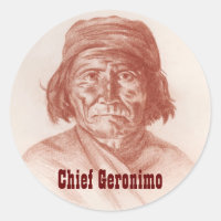 Chefe Gerônimo, retrato histórico indiano Apache