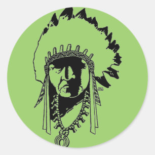 Adesivo Chefe Indígena