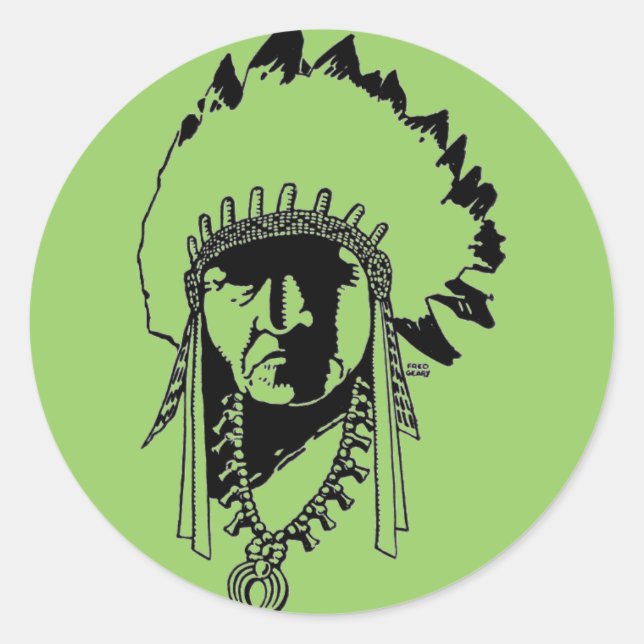 Adesivo Chefe Indígena (Frente)