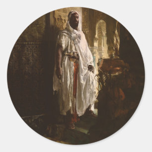Adesivo Chefe Mourisco Pintura Africana Retrato Arte
