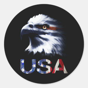 Adesivo Chefe Patriótico da Águia Americana - 4 De Julho D