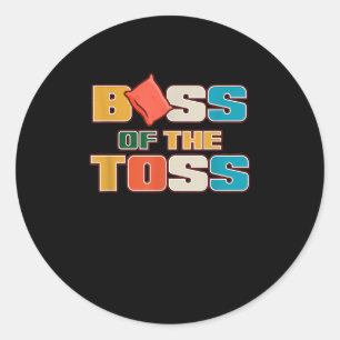 Adesivo Chefe Retro Da Bolsas Do Bean Toss Toss Cornhole