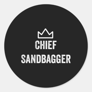 Adesivo Chefe Sandbagger Gift Para Golf Meme Bjj Chess San