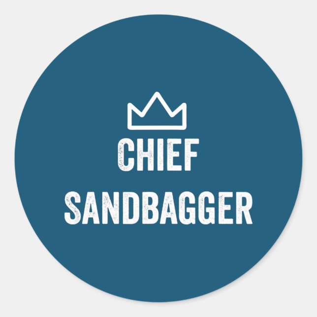 Adesivo Chefe Sandbagger Golf Meme Bjj Chess Sandbag (Frente)