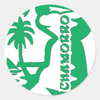 Adesivo Chefe segurando uma pedra latta. Fecho de guam.