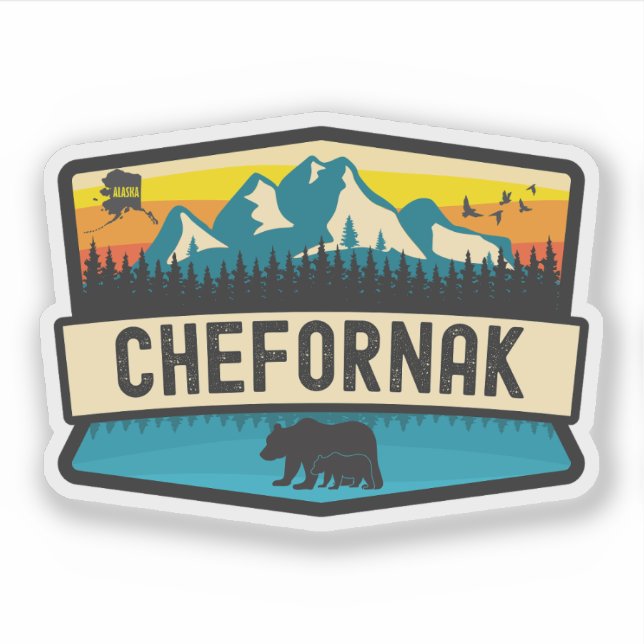 Adesivo Chefornak, Alasca (Frente)