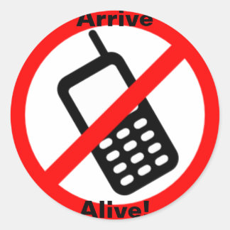 Adesivo Chega Vivo! Vinheta redonda grande