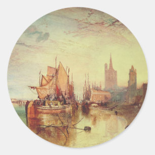 Adesivo Chegada de um Barco a Vapor por Joseph Turner