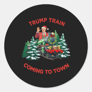 Adesivo Chegando Aos Papais noeis Urbanos Trump 2024 Xmas