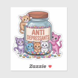 Adesivo Cheio antidepressivos de Kittens