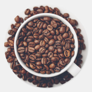 Adesivo cheio de café torrado