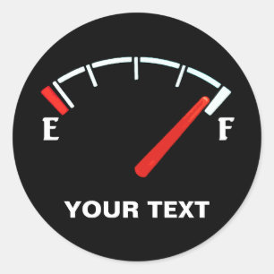 Adesivo Cheio/vazia do reservatório de gás de combustível