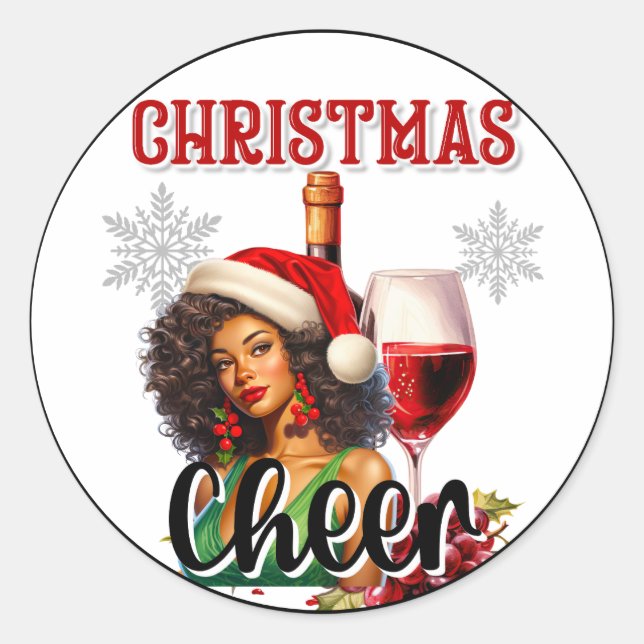 Adesivo Cheiro de Natal Retrô Pinup (Frente)