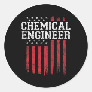 Adesivo Chemical Engenheiro American Flag USA Patririo Pat