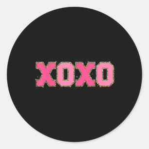 Adesivo Chenille Patch Espetacular Xoxo Valentine Day Hear