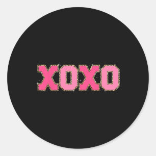 Adesivo Chenille Patch Espetacular Xoxo Valentine Day Hear