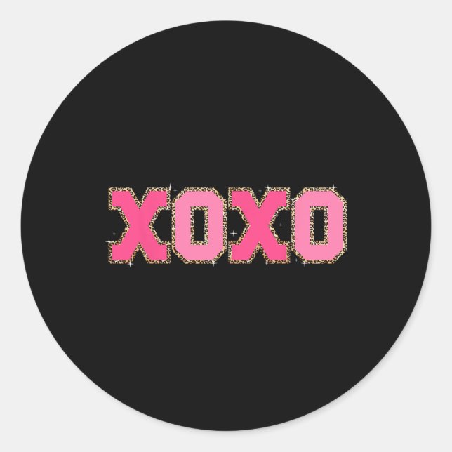 Adesivo Chenille Patch Espetacular Xoxo Valentine Day Hear (Frente)