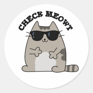 Adesivo Cheque o jogo Legal de Gato