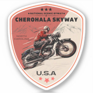 Adesivo Cherohala Skyway Tennessee para Carolina do Norte