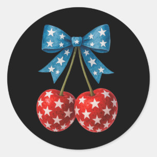 Adesivo Cherries American Flag Coquette Arco Cherry 4th