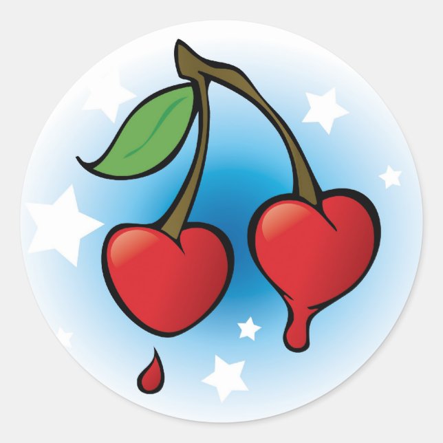 Adesivo Cherries Love - Sticker (Frente)