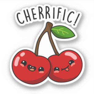 Adesivo Cherrific Funny Red Cherry Pun