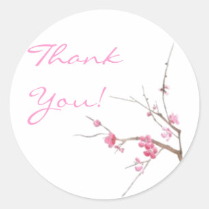 Adesivo Cherry Blossom Obrigado Sticker