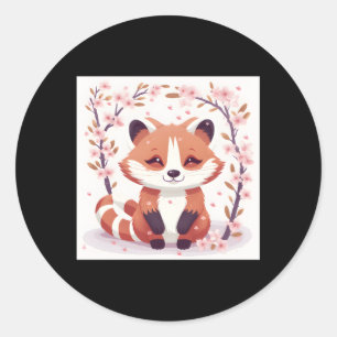 Adesivo Cherry Blossom Red Panda Adorável