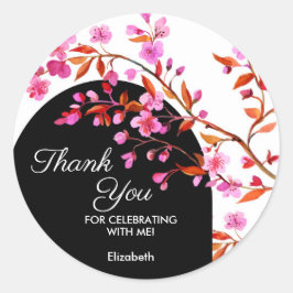 Adesivo Cherry Blossom Sakura Flor Black White Birday
