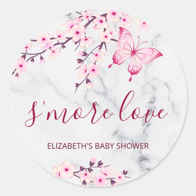 Adesivo Cherry Blossoms Butterfly S'more Love (Frente)