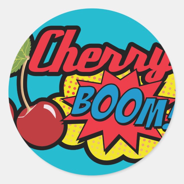 Adesivo Cherry Boom!! (Frente)