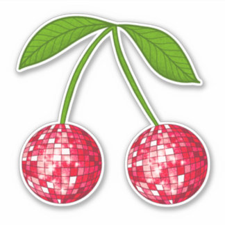Adesivo Cherry Disco Ball